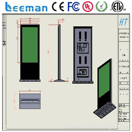 stand for kiosk Leeman P6 SMD digital lcd